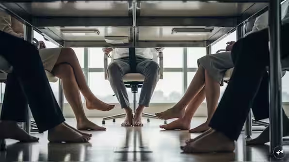 Happy soles: Why offices are asking employees to work without shoes