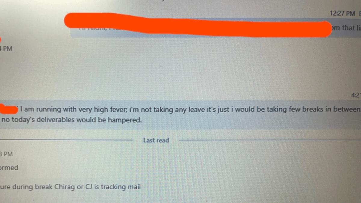 ‘Told my manager I had fever…got more responsibilities’: Reddit user highlights ‘workplace toxicity’