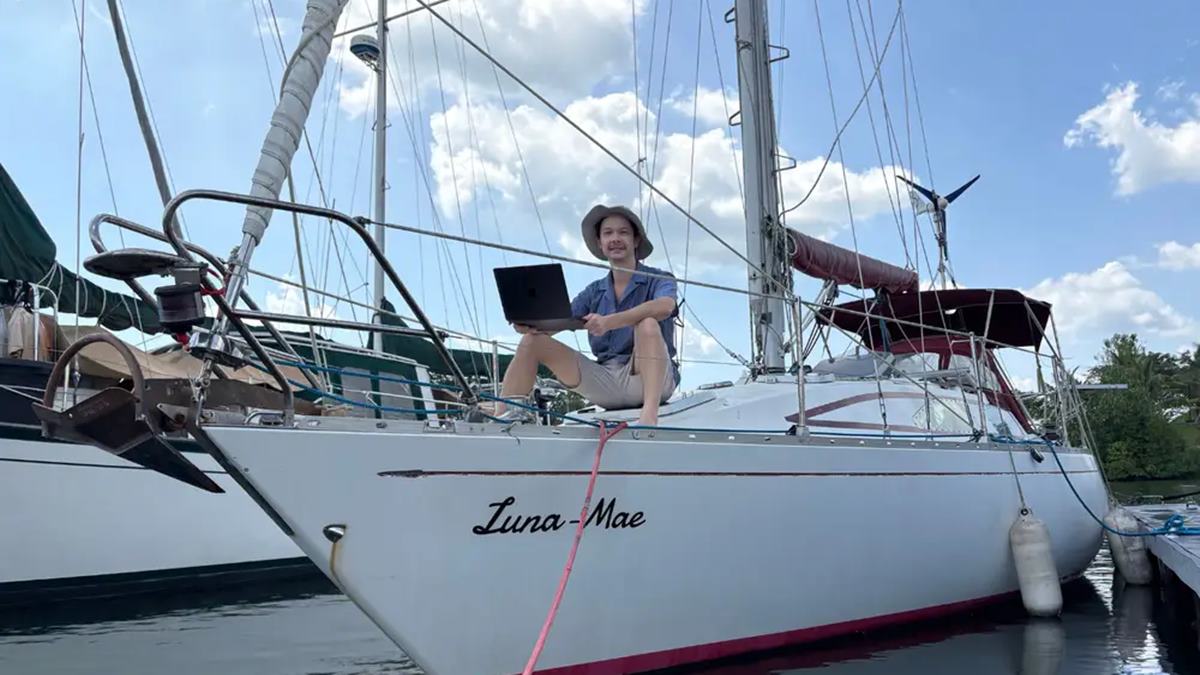 I left the US and work remotely from a boat in Southeast Asia. My hours are 9 p.m. to 5 a.m., but I still have time for adventures.
