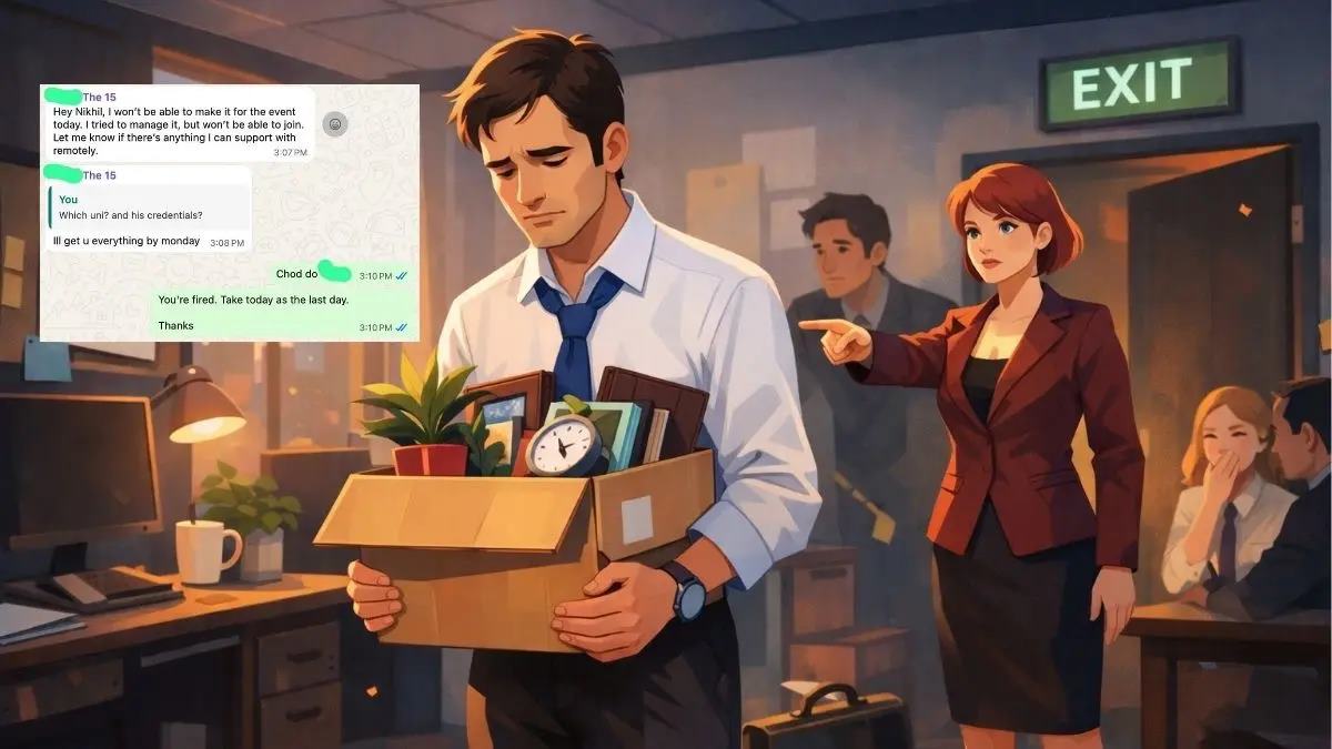 'Another Indian Who Thinks He’s God': Gurugram-Based Founder Fires Employee in 2 Minutes Over WFH Request