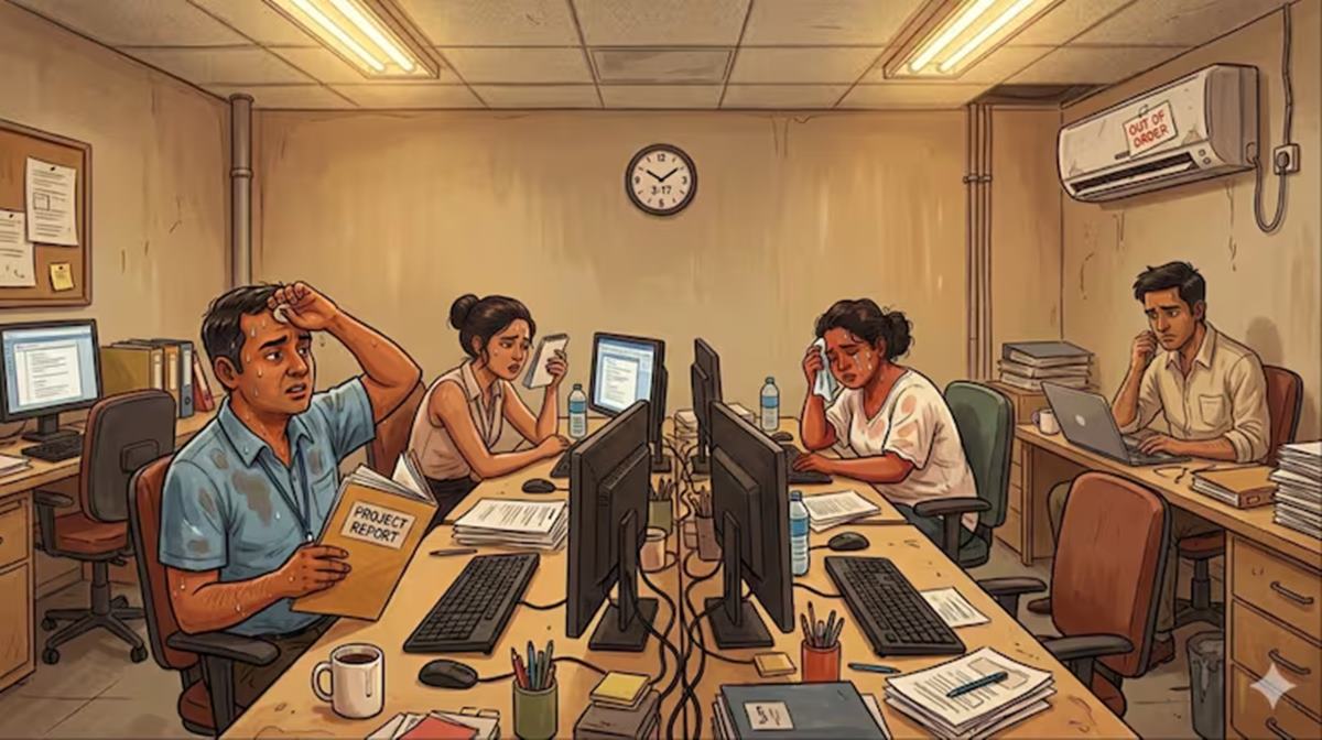 'Hope my company burns to the ground': Employee made to work in office with no AC, windows