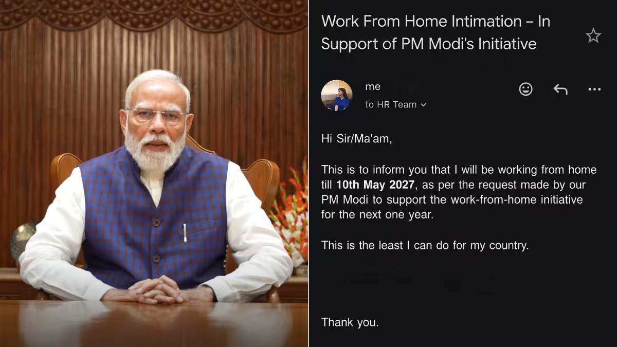 Employee's Email To HR Seeking 1-Year WFH After PM Modi’s Fuel-Saving Appeal Goes Viral: 'Least I Can Do For My Country'