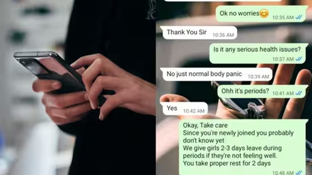 'Bindaas aaram karo': Manager offers 2-day period leave to female employee, internet divided