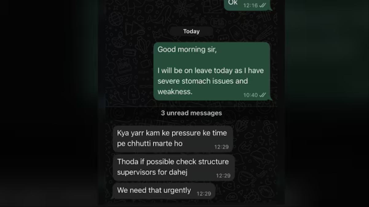 HR manager forces sick employee to work: 'Why take leaves when we're under pressure?'