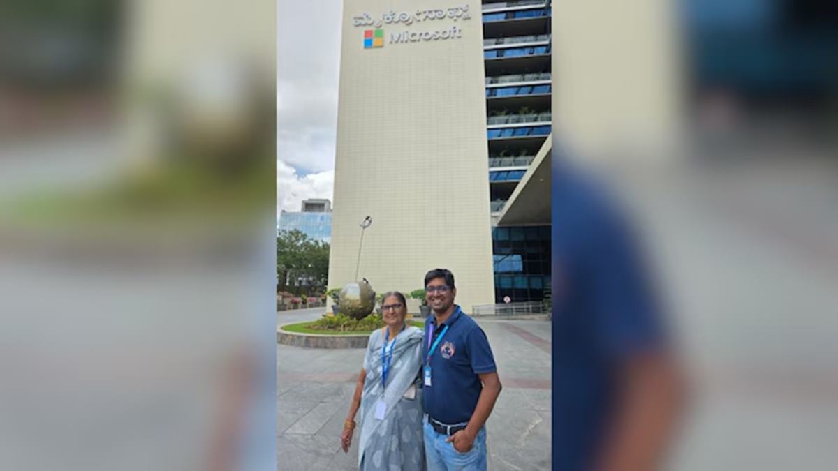 Microsoft techie's office tour for dadi ends with a message he'll never forget