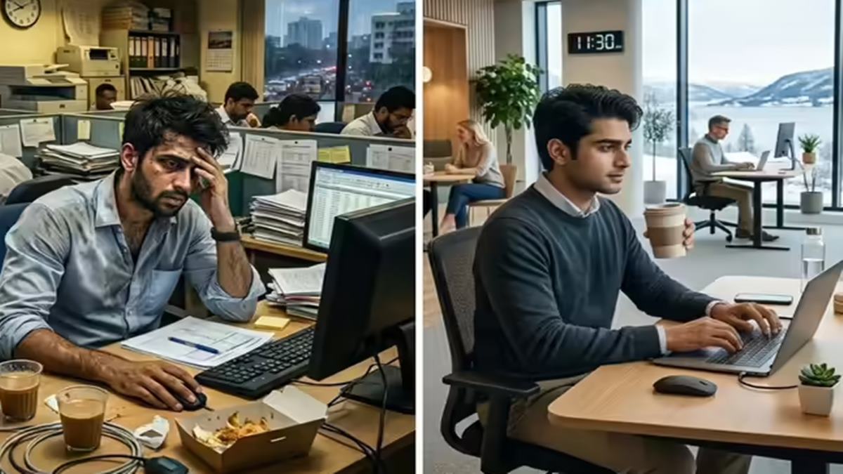 He sent a work email on weekend. But boss called him the next day to teach him a lesson. Employee shares India vs Norway work culture. ‘I got scolded for…’