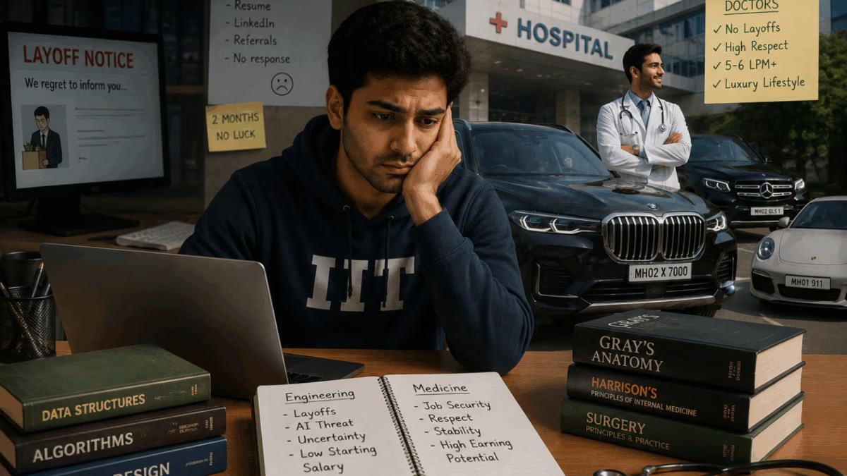 ‘Doctors Drive BMWs’: Laid-Off IITian Says Medicine Offers More Security Than Engineering In AI Era, Sparks Discussion Online