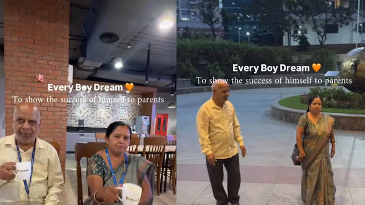 "Every Boy's Dream": Bengaluru Techie's Office Tour With Parents Wins Hearts Online
